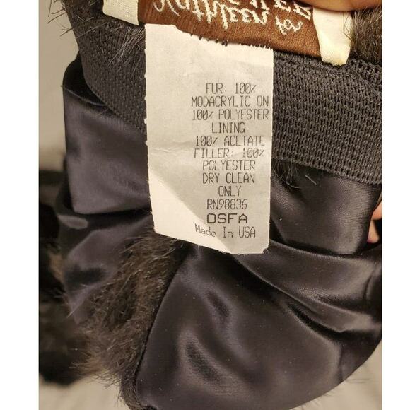 Women's Black Faux Fur Wrist Cuffs by Kathleen for Sweet Herb - OSFA - Picture 6 of 7